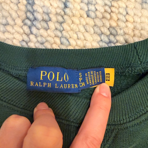 Ralph’s Coffee Polo Green Sweatshirt - Picture 2 of 3